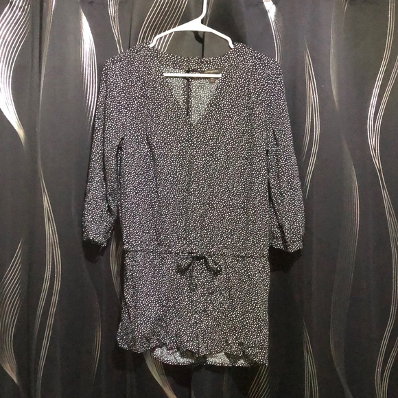 Banana Republic Black and White Ploka Dot Romper - Picture 1 of 7
